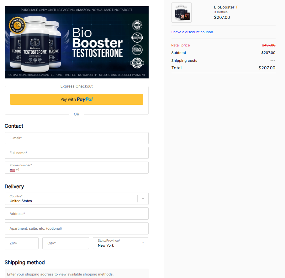 BioBooster payment method